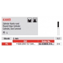 Freze Diamant Cilindru cu Margini Rotunjite FG 836KR - 5 buc. 