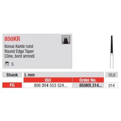 Freze Diamant Con cu Margini Rotunjite FG 850KR - 5 buc. 