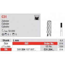 Freze TC Bur RA cu cap cilindru C31