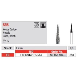 Freze Diamant Con Ascutit FG 858 - 5 buc. 