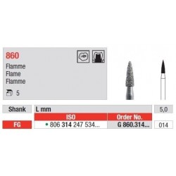 Freze Diamant Cap Flacara FG 860 - 5 buc.