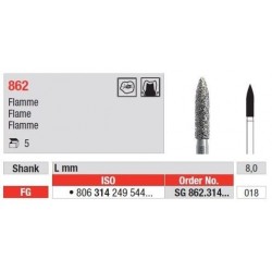 Freze Diamant Cap Flacara FG 862 - 5 buc.