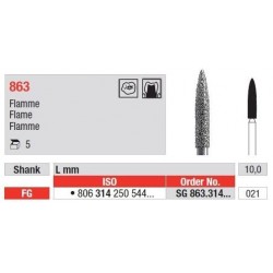 Freze Diamant Cap Flacara FG 863 - 5 buc.