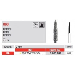 Freze Diamant Cap Flacara RA 863 - 5 buc.