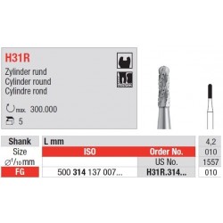 Freze TC Bur - cylinder round FG  H31R  314 010