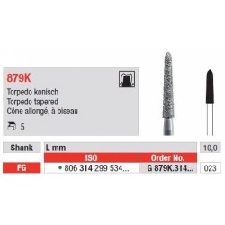 Freze Diamant Torpedo Tapered FG 879K - 5 buc.