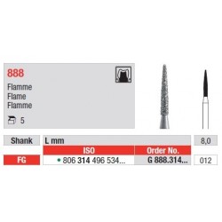 Freze Diamant Flacara FG 888 - 5 buc.