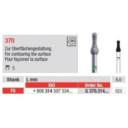 Freze Diamant pentru conturarea suprafetelor FG 370 - 5 buc. 