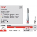 Freze TC247 cu 12 lame pentru finisare cu cap con rotund