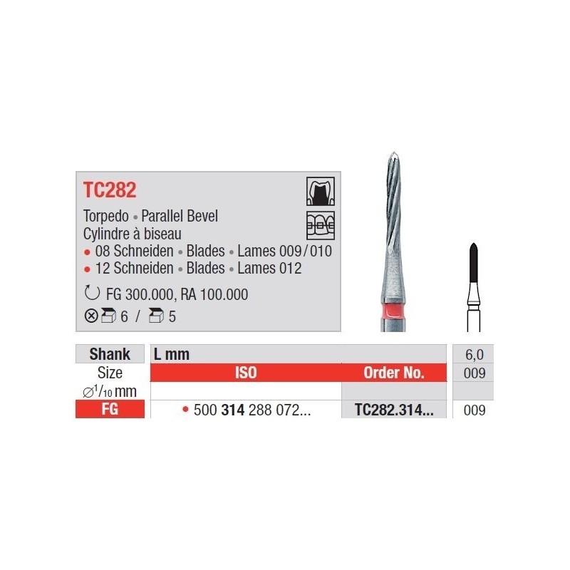 Freze TC Finishing instruments  TC28 2 314 009
