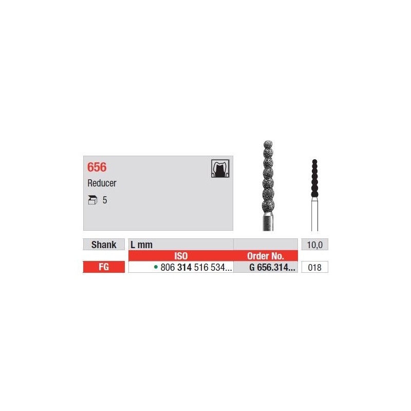 Freze Diamant Reducer FG 656 - 5 buc.