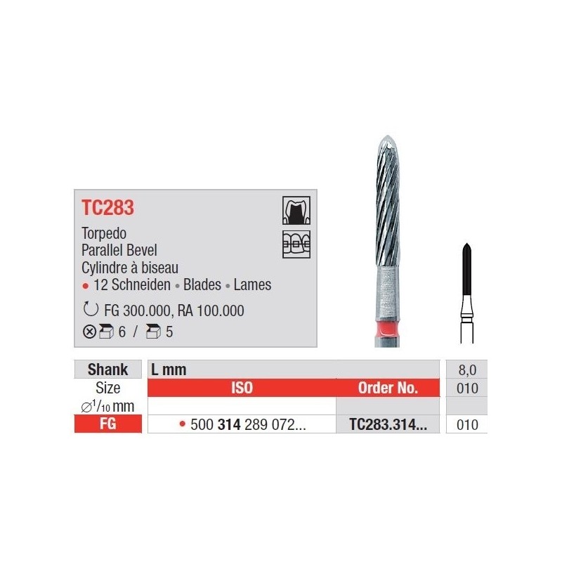 Freze TC Finishing instruments  TC28 3 314 010
