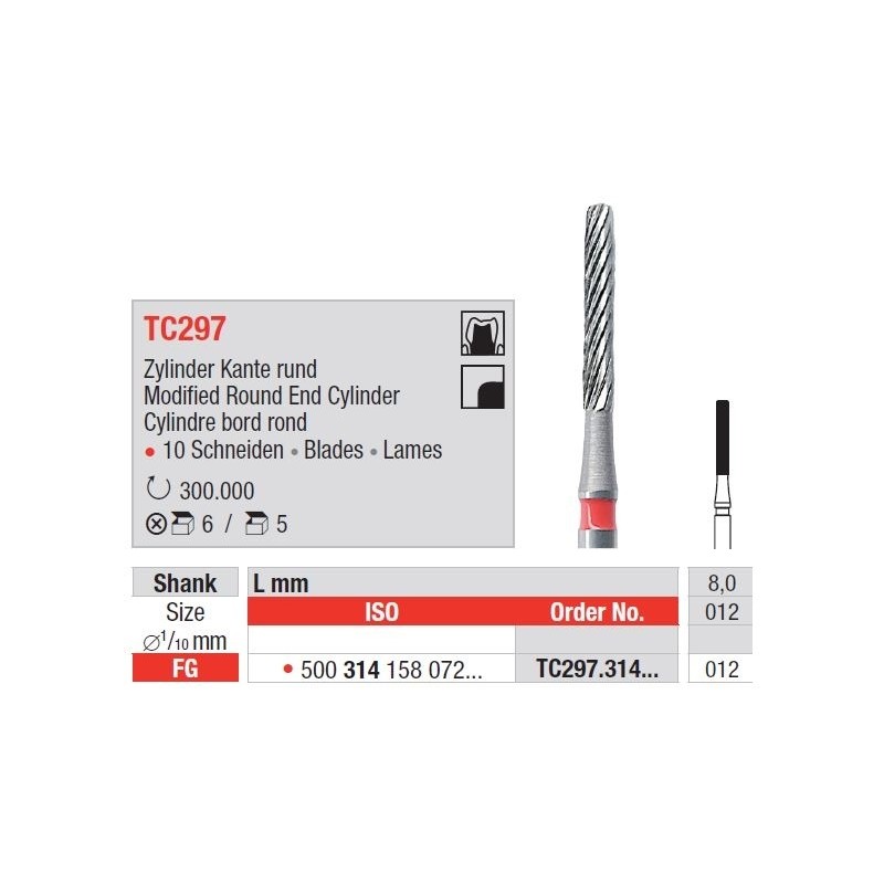 Freze TC Finishing instruments  TC29 7 314 012