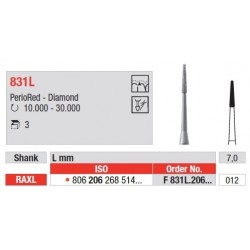 Freze Diamant RAXL PerioRed 831L - 3 buc.