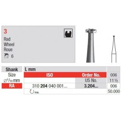 Freze Steel bur  3.2 4 006
