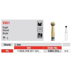 Freze DiaCut Cap Rotund MLT V801 - 5 buc. 