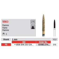 Freze DiaCut MLT Cap Flacara FG V863 - 5 buc.