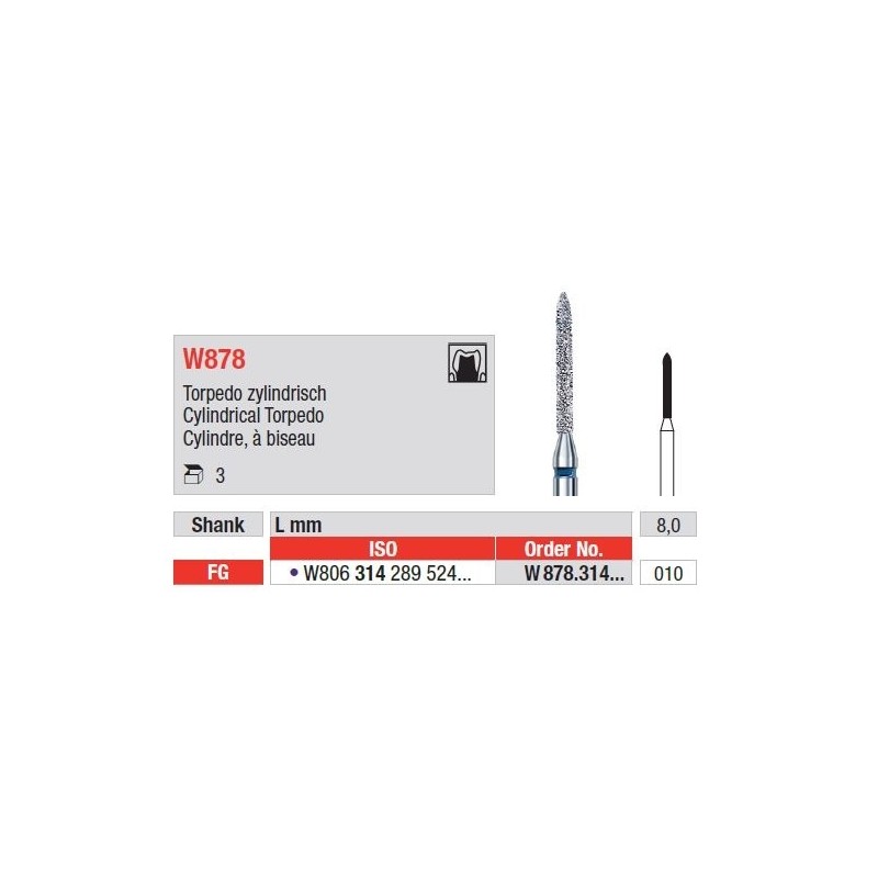Freze WhiteTiger LLD Cylindrical Torpedo FG W878 - 3 buc.