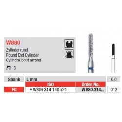 Freze WhiteTiger LLD Cilindru cu Varf Rotunjit FG W880 - 3 buc. 