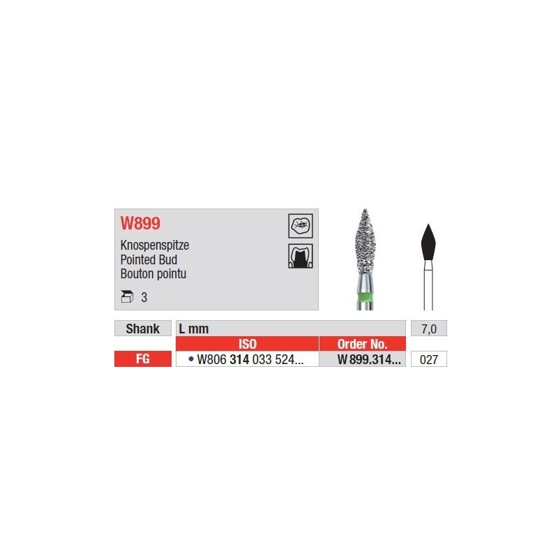 Freze WhiteTiger LLD Pointed Bud FG W899 - 3 buc.