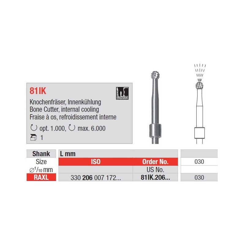 Freze Surgical cutters IK  81IK  206 030
