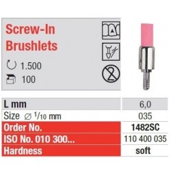Freze Prophylaxis brushlets SC pink, Screw-In 1482 SC-100