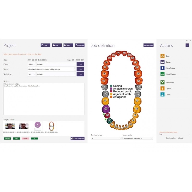 Program CAD/CAM Exocad Advance Lab Bundle