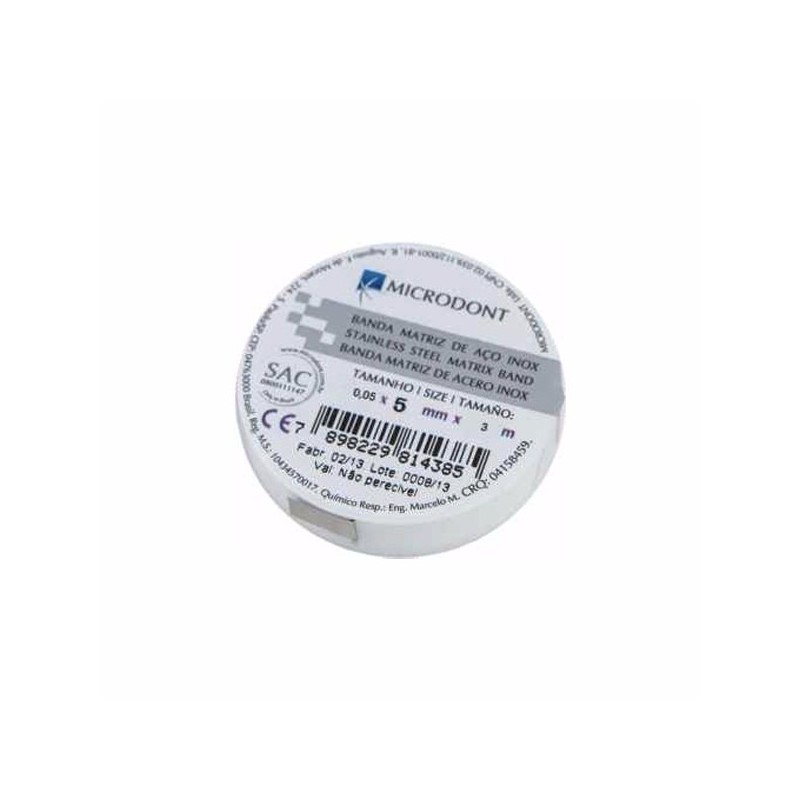 BANDA MATRICE METAL 0.05*7*5M Microdont
