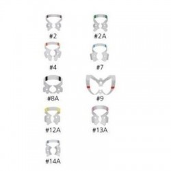 Cleme de diga cu aripioare Hygienic Fiesta Color Coded Matte Finish Winged Clamps Coltene