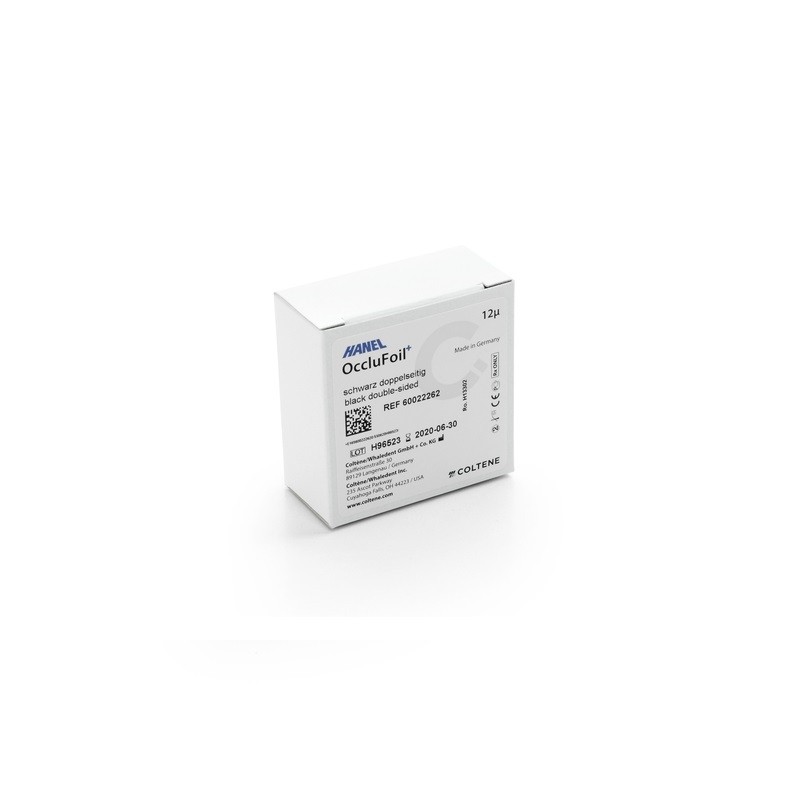 HARTIE OCLUZIE 12µ black 22mm, 25m