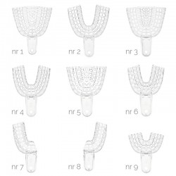 Linguri amprenta plastic transparente asortate President 9 bucati Coltene