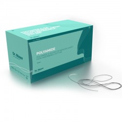 12 Fire Sutura Premium Polyamide 4-0 Cu Ac de 18mm 1/2 Rotund Dr. Mayer