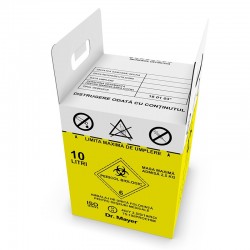 Dr.Mayer kartondoboz fertőző orvosi hulladékok gyűjtésére (zsákot tartalmaz) 10L