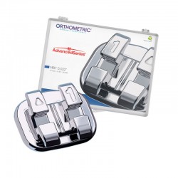 Advanced Series MBT22 fém rögzítők kampókkal a szemfogakon és a premolárisokon, 1 db-os készletcaseOrthometric