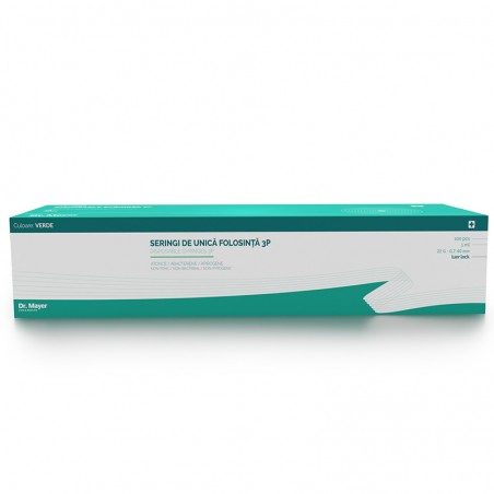 Seringa Verde 3P 5ml cu ac 22G luer lock Dr. Mayer