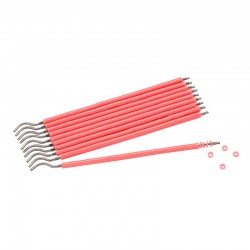 Színes ligatúrák Baby Pink 10 pálca 100 ligatúra Orthometric