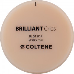 CAD/CAM kompozit lemez Brilliant Crios ST H14 Bleach 98,5 x 14 mm Coltene