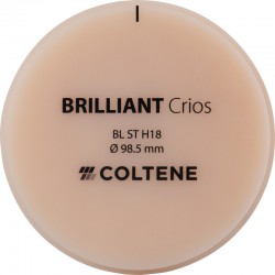 CAD/CAM kompozit lemez Brilliant Crios ST H18 Bleach 98,5 x 18mm Coltene