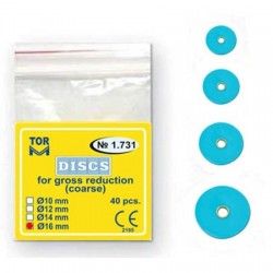 TorVM polírozó korongok 14mm durva kék 40 db