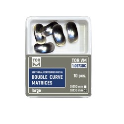 Nagy, kettős ívelésű, szekcionált fémformák 0.050mm TorVM