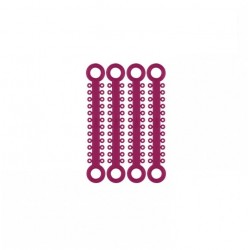 Színes elasztikus ligatúrák ElastoMAX solo készlet 46 pálca fukszia Falcon