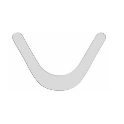 U alakú fémcsík matrices0.050mm, 12 darab TorVM