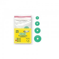 Discuri Pentru Finisat Compozit 14mm Medium Green 40bucati TOR VM
