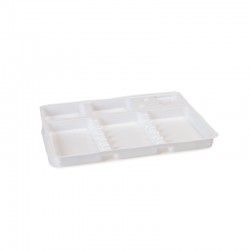 Dr.Mayer kicsi fehér műanyag tálca 100 db