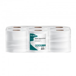 Hartie igienica fina, rola Jumbo, 2 straturi, 12 role, Dr. Mayer