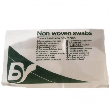 Comprese absorbante netesute 4 straturi 5x5cm 100 bucati Bastos Viegas