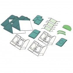 Bastos Viegas 20 darabos steril sebészeti készlet