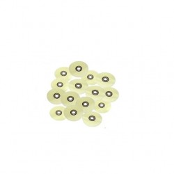 Discuri finisare galbene 14mm FD-14f 100bucati + 1 mandrina Eve