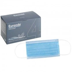 Masca Stomatologica Blue Pro4 Sensitive Euronda, 50 bucati