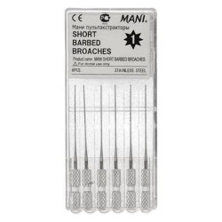 Idegtű Barbed Broaches 21mm 6db Mani